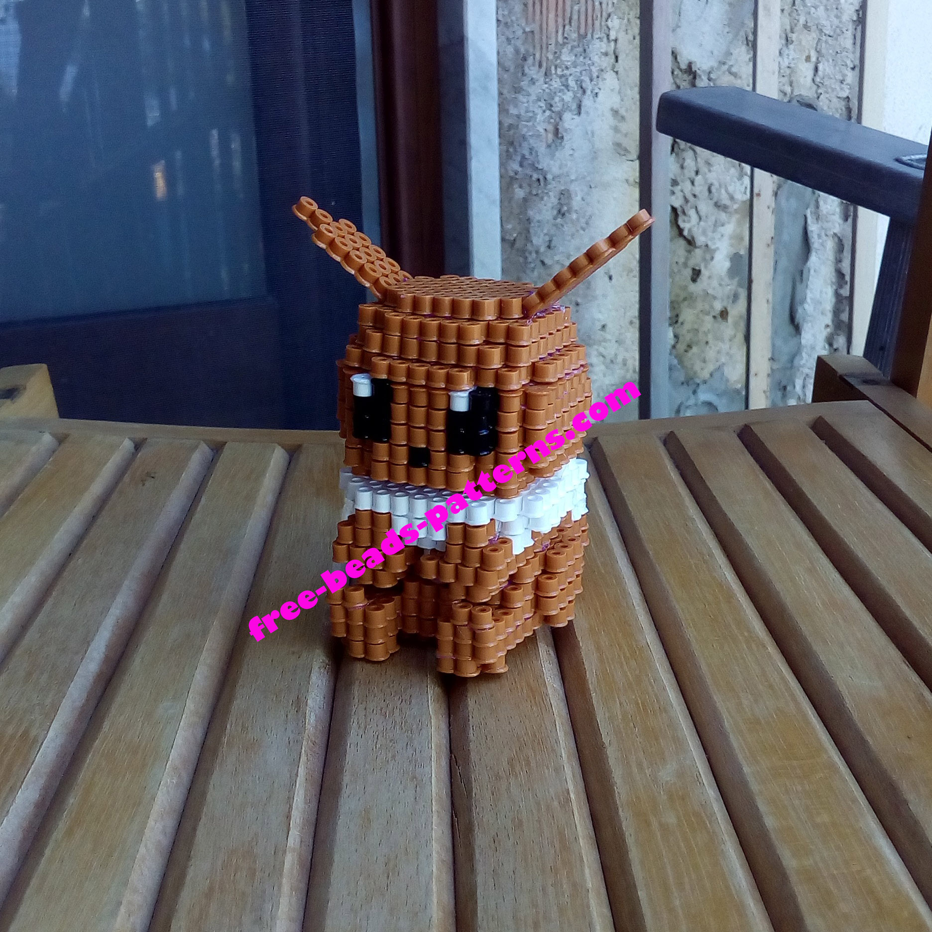 3D Eevee Hama Beads Perler beads Pyssla photos (3)