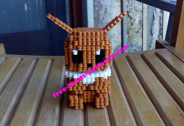 3D Eevee Hama Beads Perler beads Pyssla photos (5)