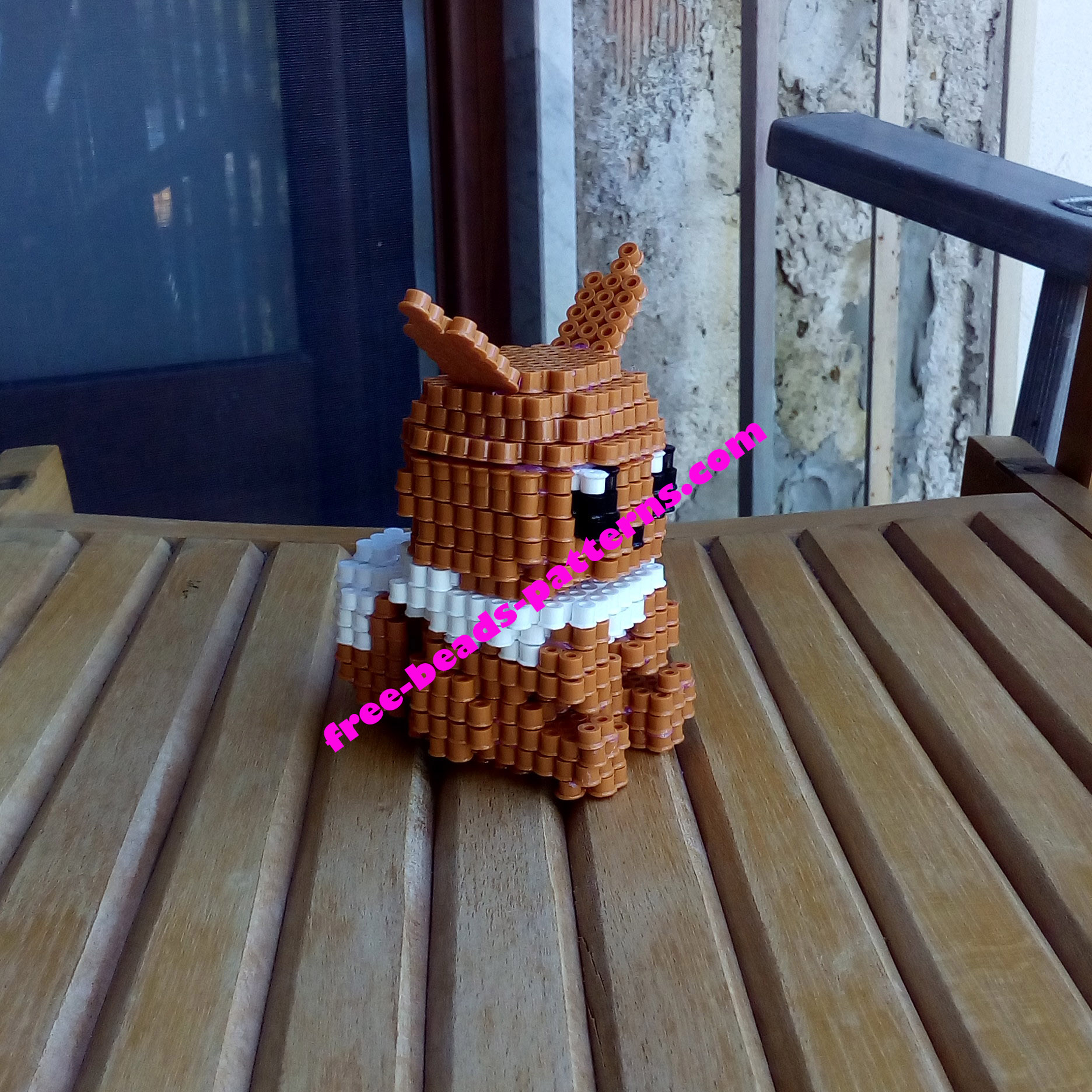 3D Eevee Hama Beads Perler beads Pyssla photos (6)