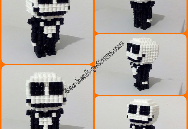 3D Halloween Hama Beads Jack Skellington Nightmare Before Christmas (7)