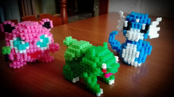 3D Hama Beads Artkal Beads Bulbasaur Jigglypuff and Dratini by Instagram Follower mikymiky2903 (4)