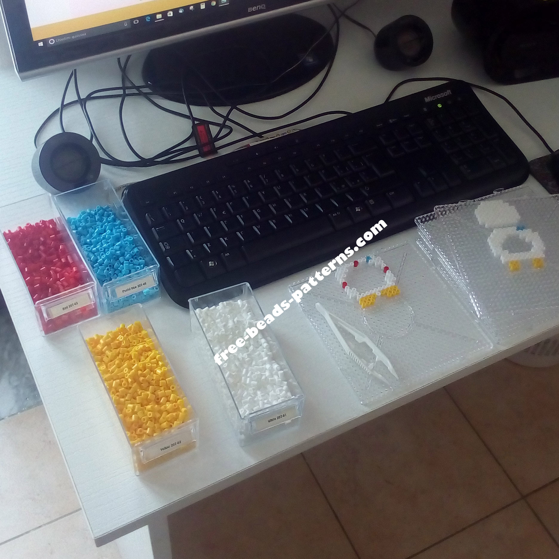 3D Hama Beads Perler Artkal Pokemon Togepi work photos (1)