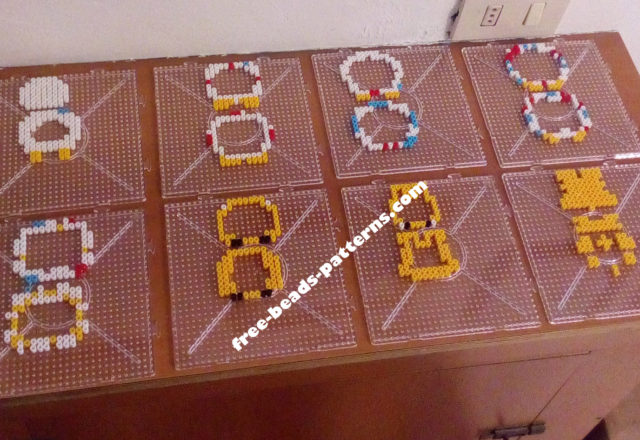 3D Hama Beads Perler Artkal Pokemon Togepi work photos (2)