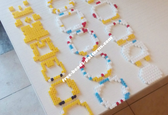 3D Hama Beads Perler Artkal Pokemon Togepi work photos (3)