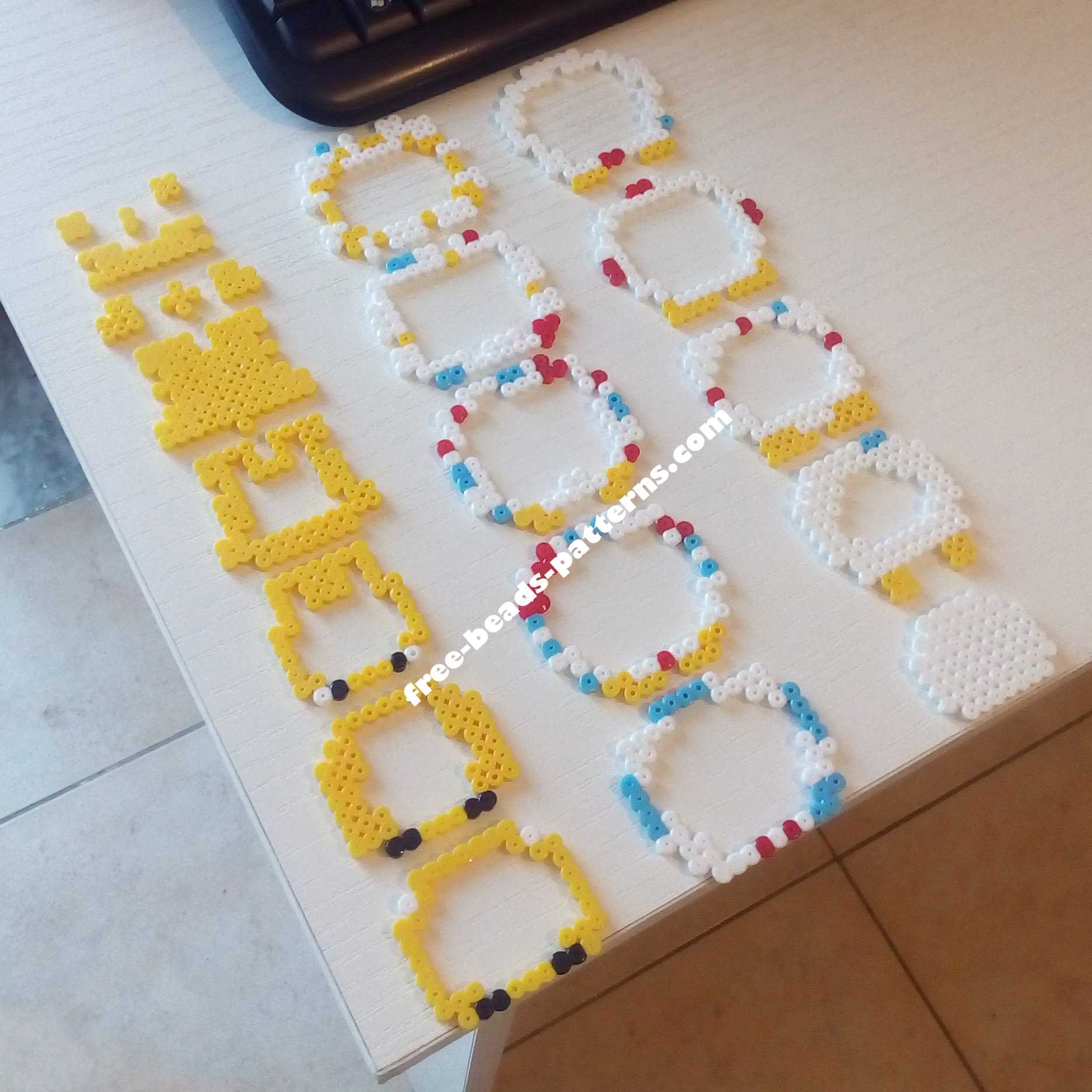 3D Hama Beads Perler Artkal Pokemon Togepi work photos (3)