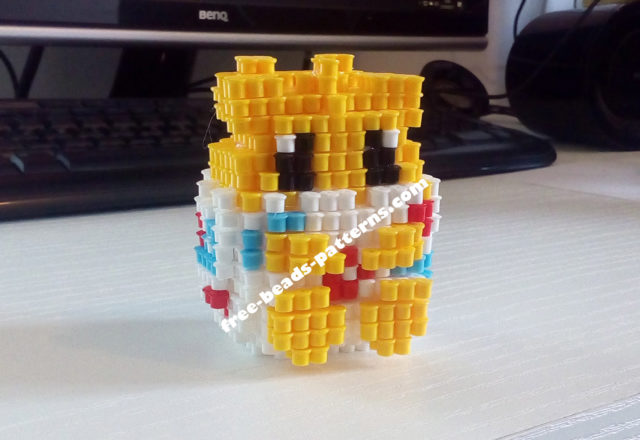 3D Hama Beads Perler Artkal Pokemon Togepi work photos (6)