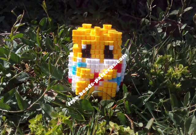 3D Hama Beads Perler Artkal Pokemon Togepi work photos (7)