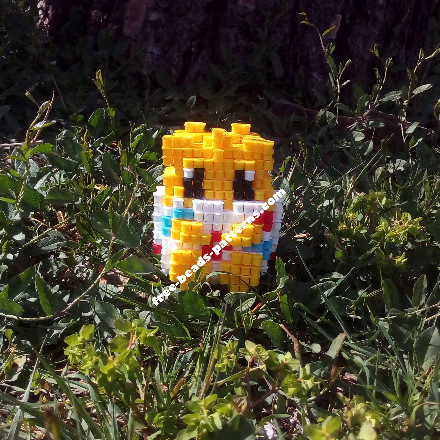 3D Hama Beads Perler Artkal Pokemon Togepi work photos (7)