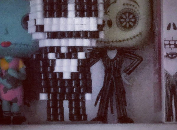 3D Hama Beads Perler Beads Jack Skellington by Instagram Follower brooks_j_91