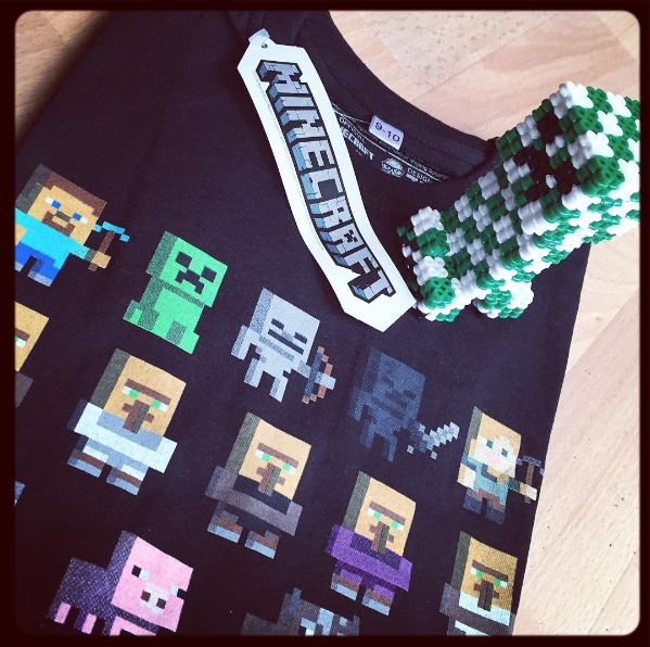 3D Minecraft Creeper with Hama Beads Perler Artkal by Instagram Follower cathyk_phpto