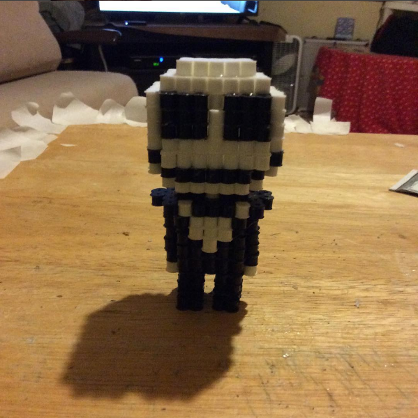 3D Perler beads Jack Nightmare Before Christmas by Instagram Follower smokin_beads