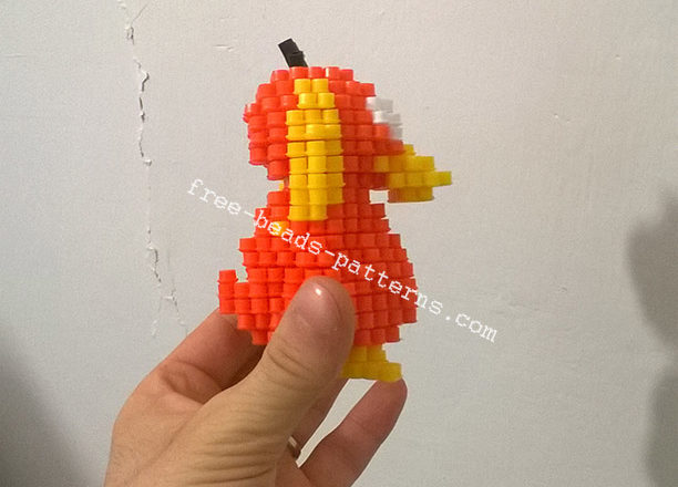 3D Pokemon Psyduck perler beads hama beads pyssla photos (6)