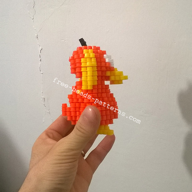 3D Pokemon Psyduck perler beads hama beads pyssla photos (6)