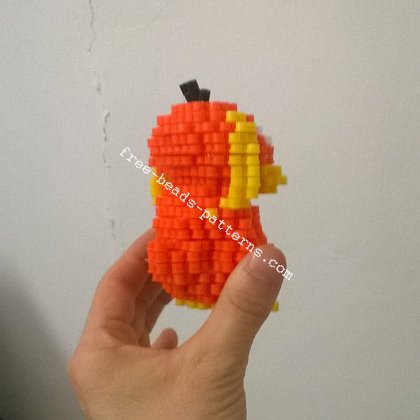 3D Pokemon Psyduck perler beads hama beads pyssla photos (7)