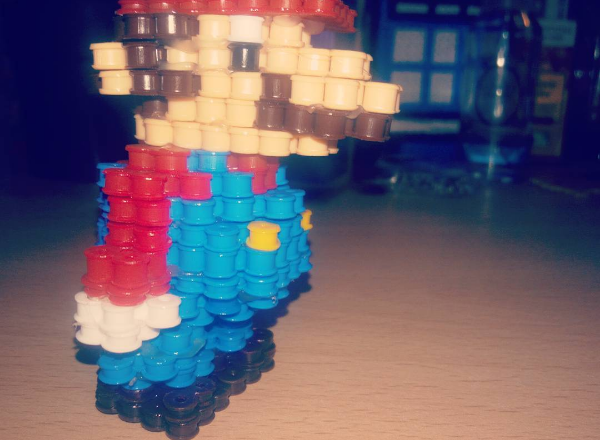 3D Super Mario perler beads Instagram Fan luisa_tabbi