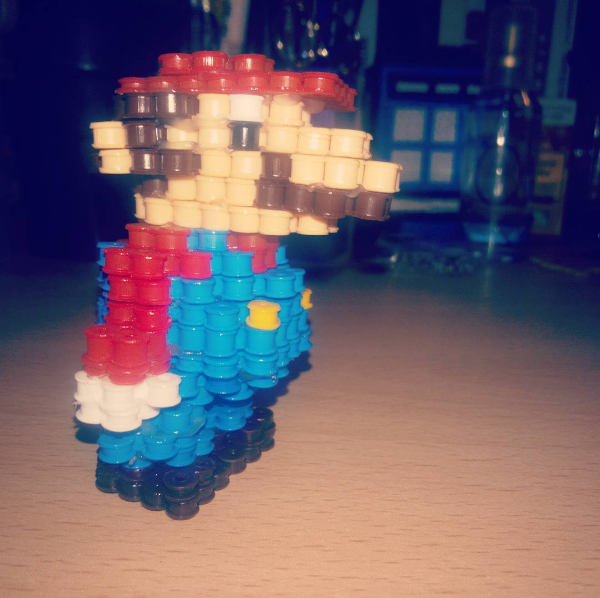 3D Super Mario perler beads Instagram Fan luisa_tabbi