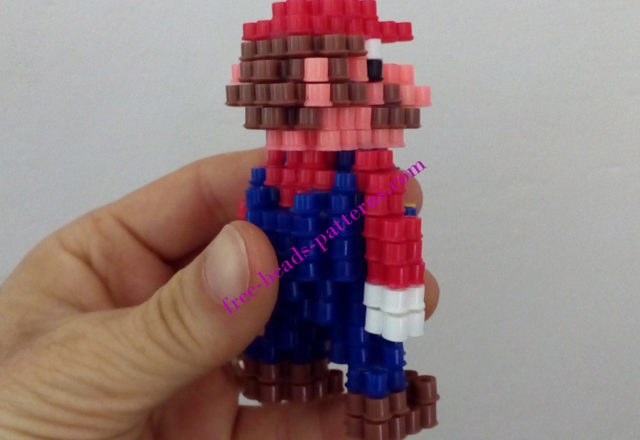 3D Super Mario perler beads melty beads work photos by Bill (10)