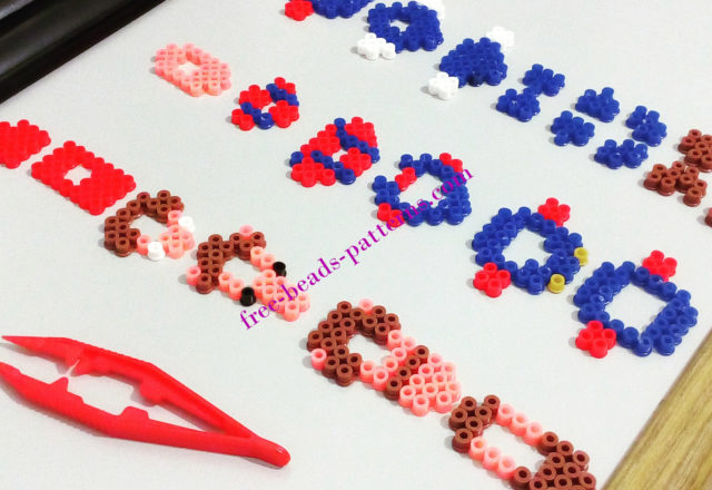 3D Super Mario perler beads melty beads work photos by Bill (2)