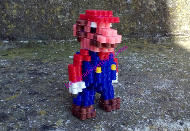 3D Super Mario perler beads melty beads work photos by Bill (3)