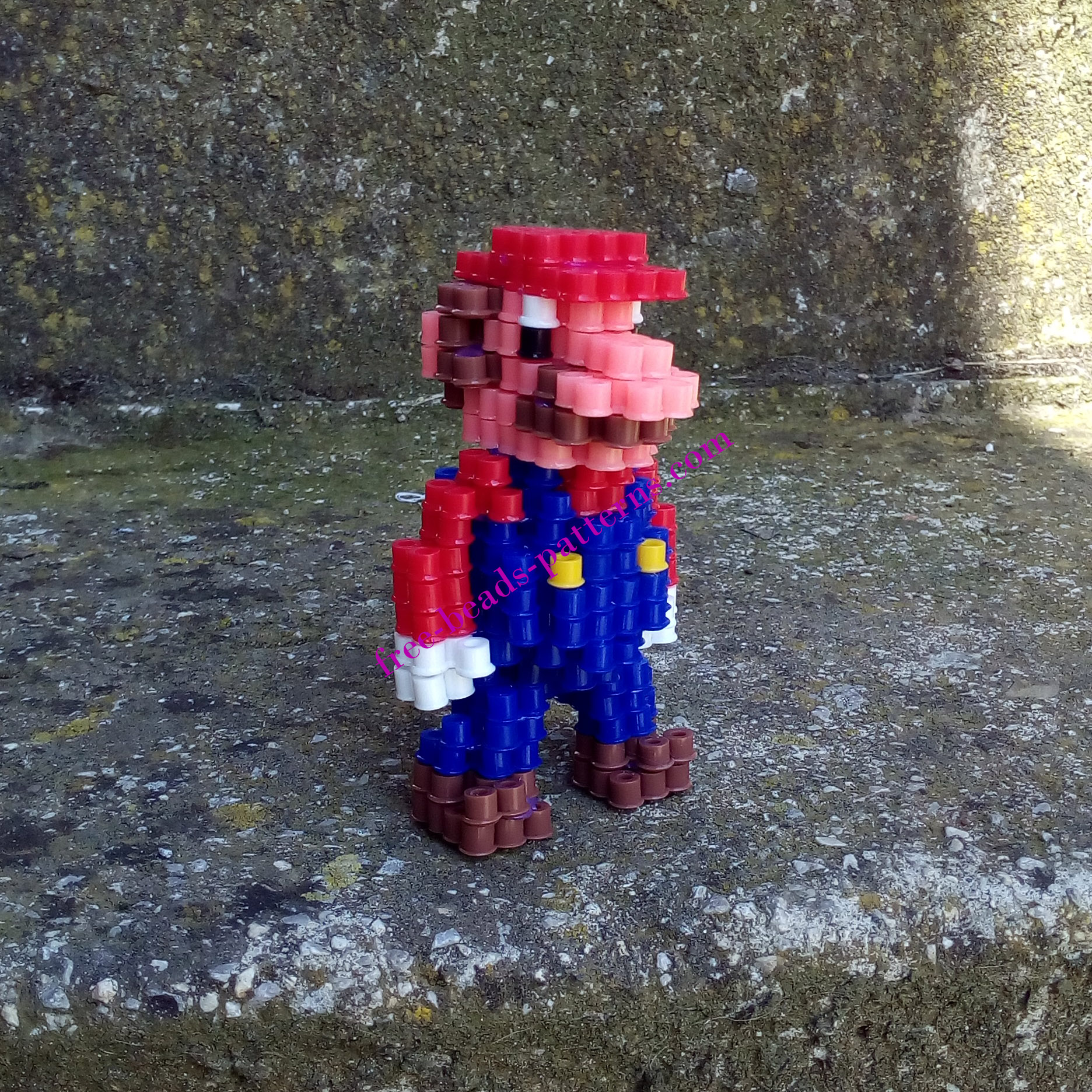 3D Super Mario perler beads melty beads work photos by Bill (3)