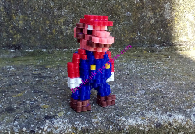 3D Super Mario perler beads melty beads work photos by Bill (6)