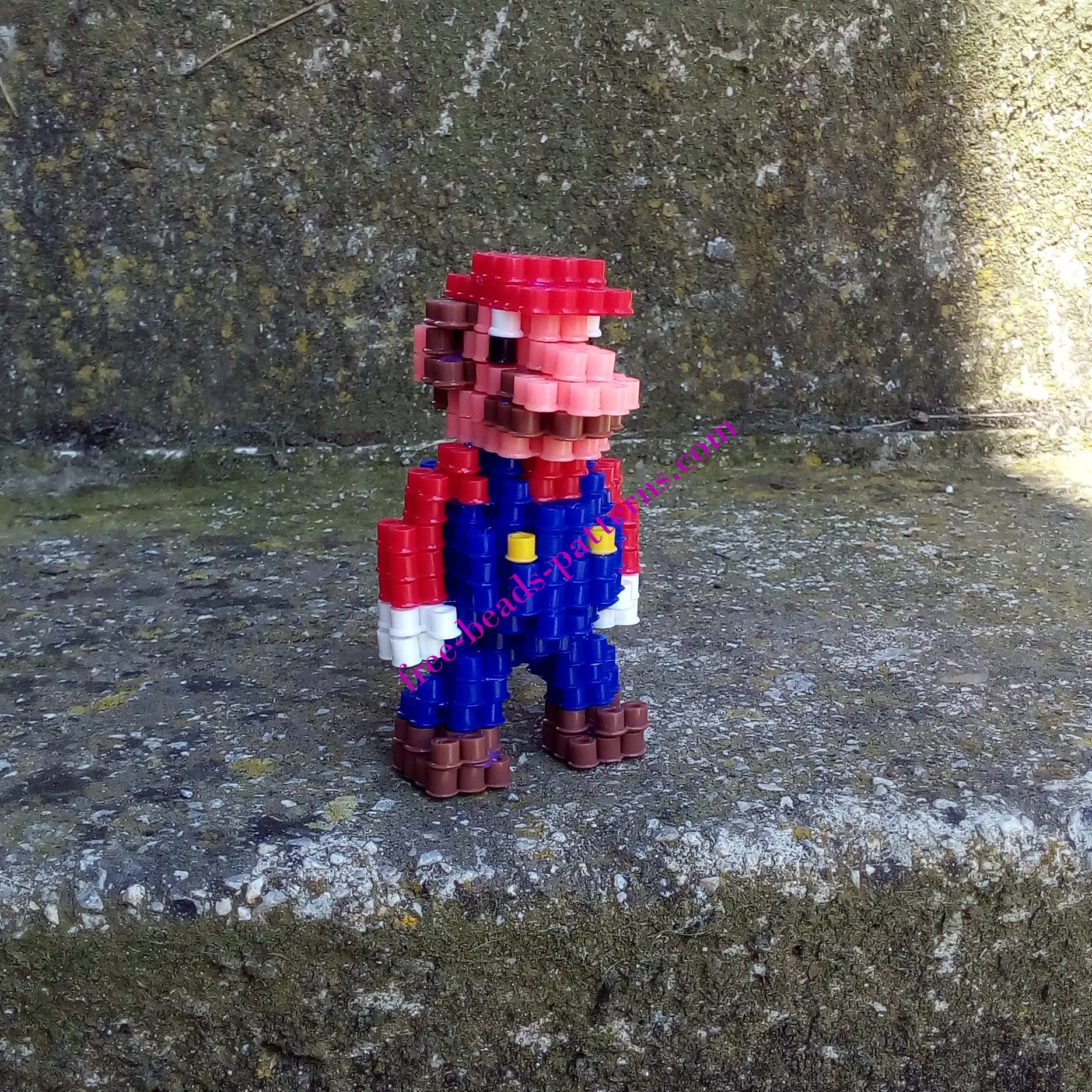 3D Super Mario perler beads melty beads work photos by Bill (6)
