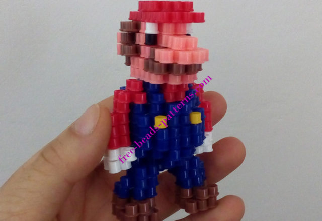 3D Super Mario perler beads melty beads work photos by Bill (8)