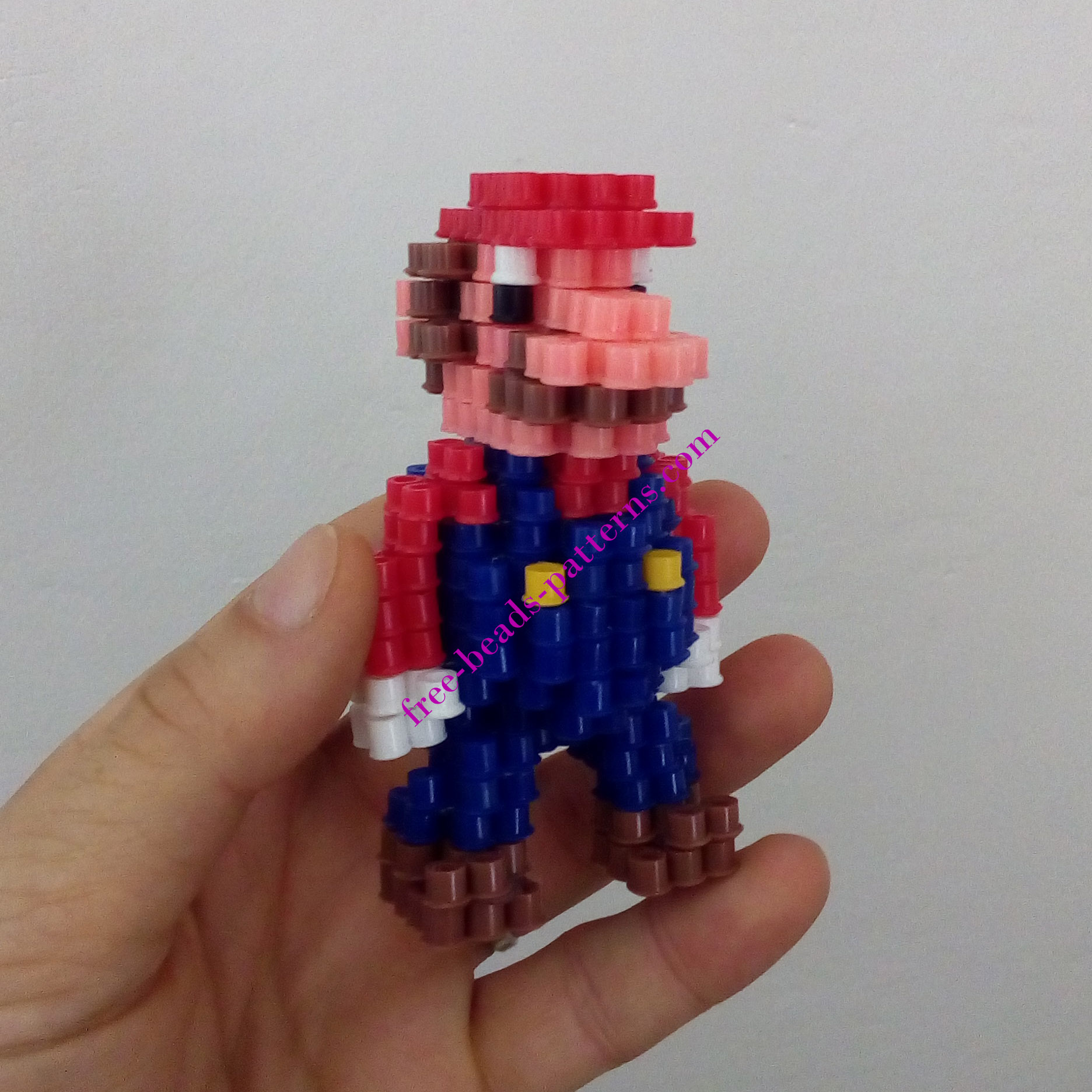 3D Super Mario perler beads melty beads work photos by Bill (8)