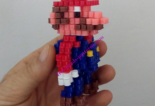 3D Super Mario perler beads melty beads work photos by Bill (9)