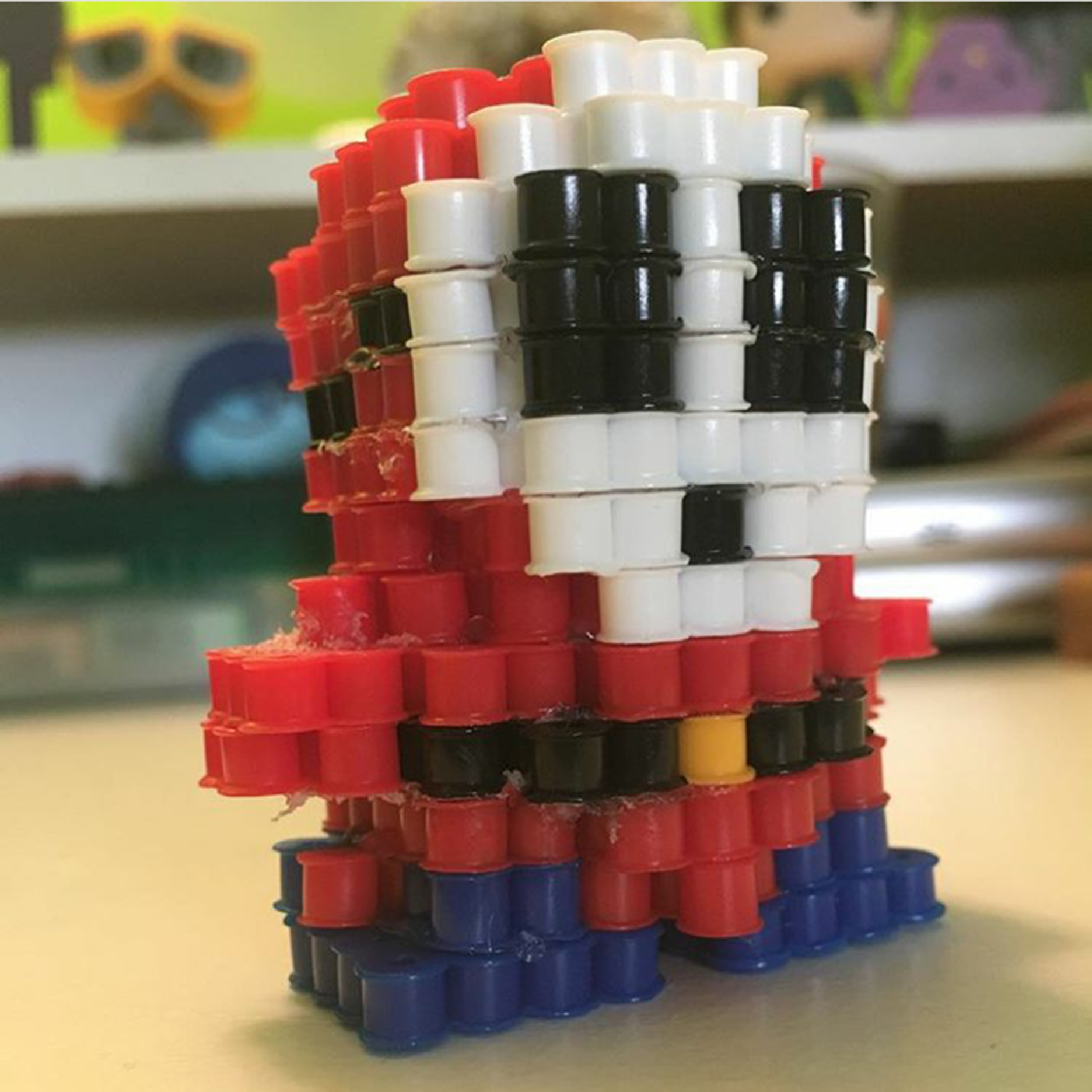 3D hama beads perler Shy Guy by Instagram Follower ewirtz217