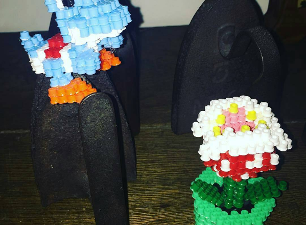 3D iron beads Super Mario Piranha Plant by Instagram follower lemondededidine