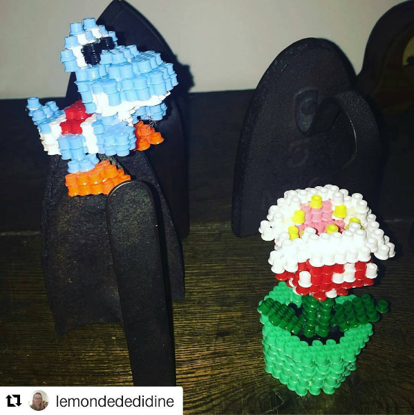 3D iron beads Super Mario Piranha Plant by Instagram follower lemondededidine