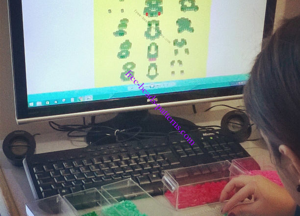 3D perler Hama Beads pixelart beadart Bulbasaur Pokemon (2)