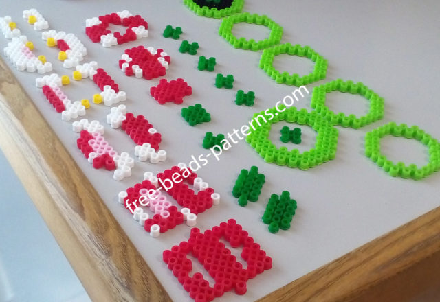 3D perler beads Piranha Plant from Super Mario work photos (1)