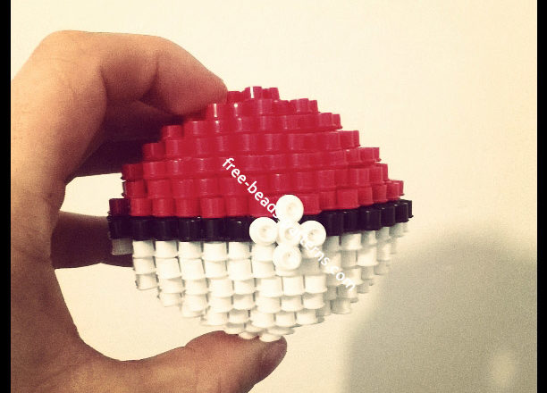 3D perler beads Pokeball Pokemon work photos author Bill (3)