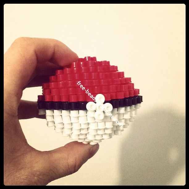 3D perler beads Pokeball Pokemon work photos author Bill (3)