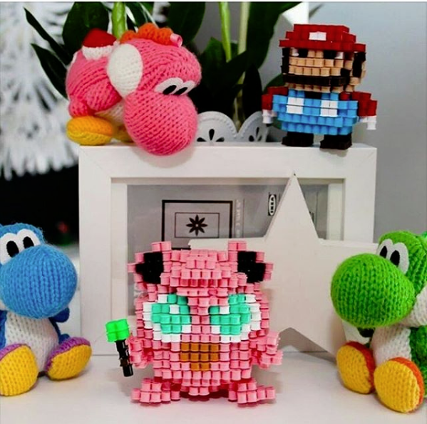 3D perler beads Pokémon Jigglypuff photos by Instagram follower sabrinaslife2 (2)