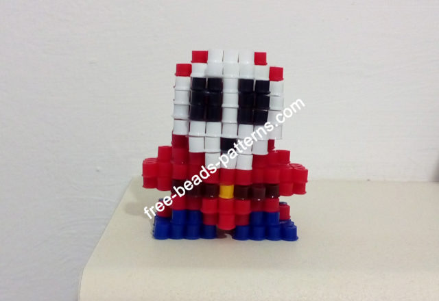 3D perler beads Shy Guy from Super Mario work photos (3)