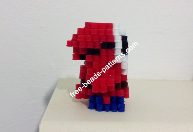 3D perler beads Shy Guy from Super Mario work photos (4)