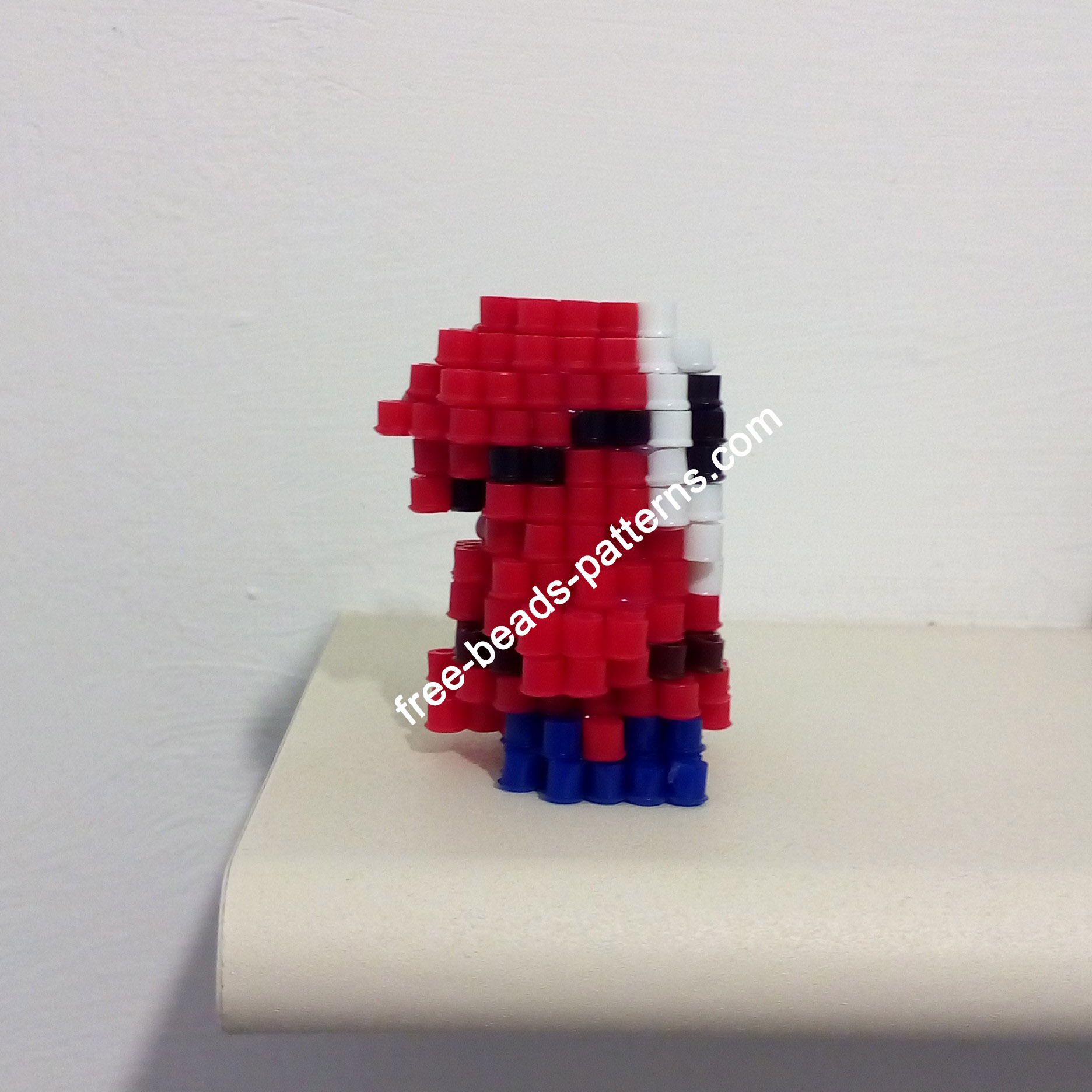 3D perler beads Shy Guy from Super Mario work photos (4)