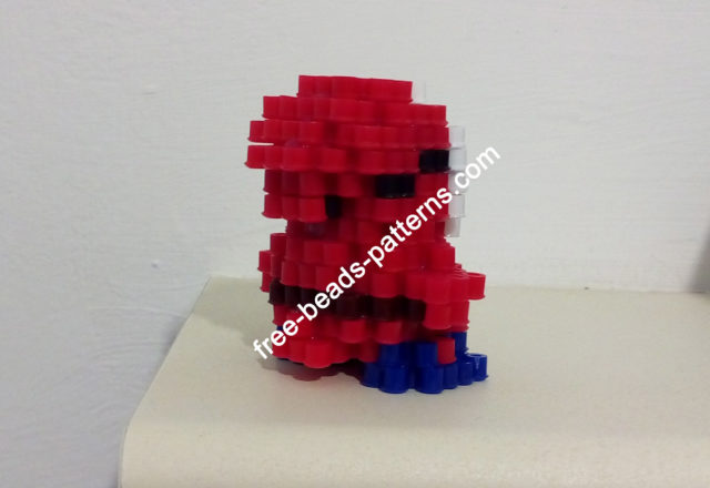 3D perler beads Shy Guy from Super Mario work photos (5)