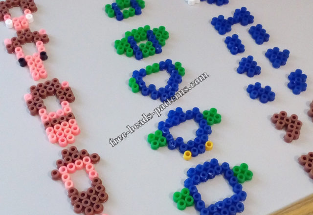 3D perler beads Super Mario Luigi work photos (1)