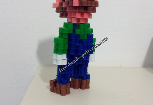 3D perler beads Super Mario Luigi work photos (3)