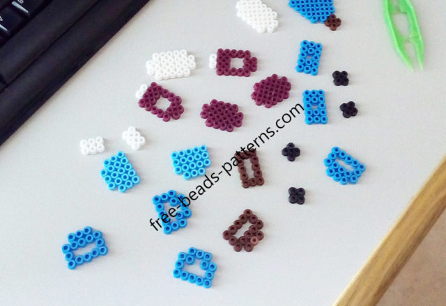 3D perler beads hama beads Crash Bandicoot work photos (2)