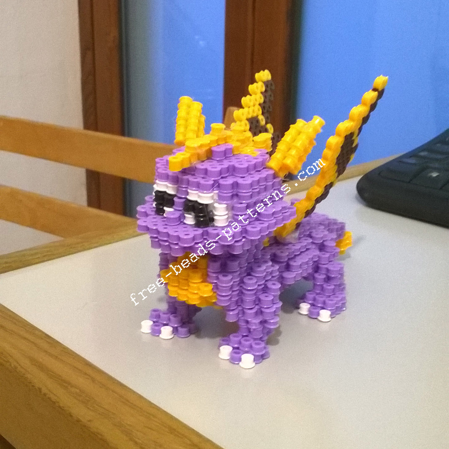 3D perler beads hama beads Spyro The Dragon PlayStation 1 (10)