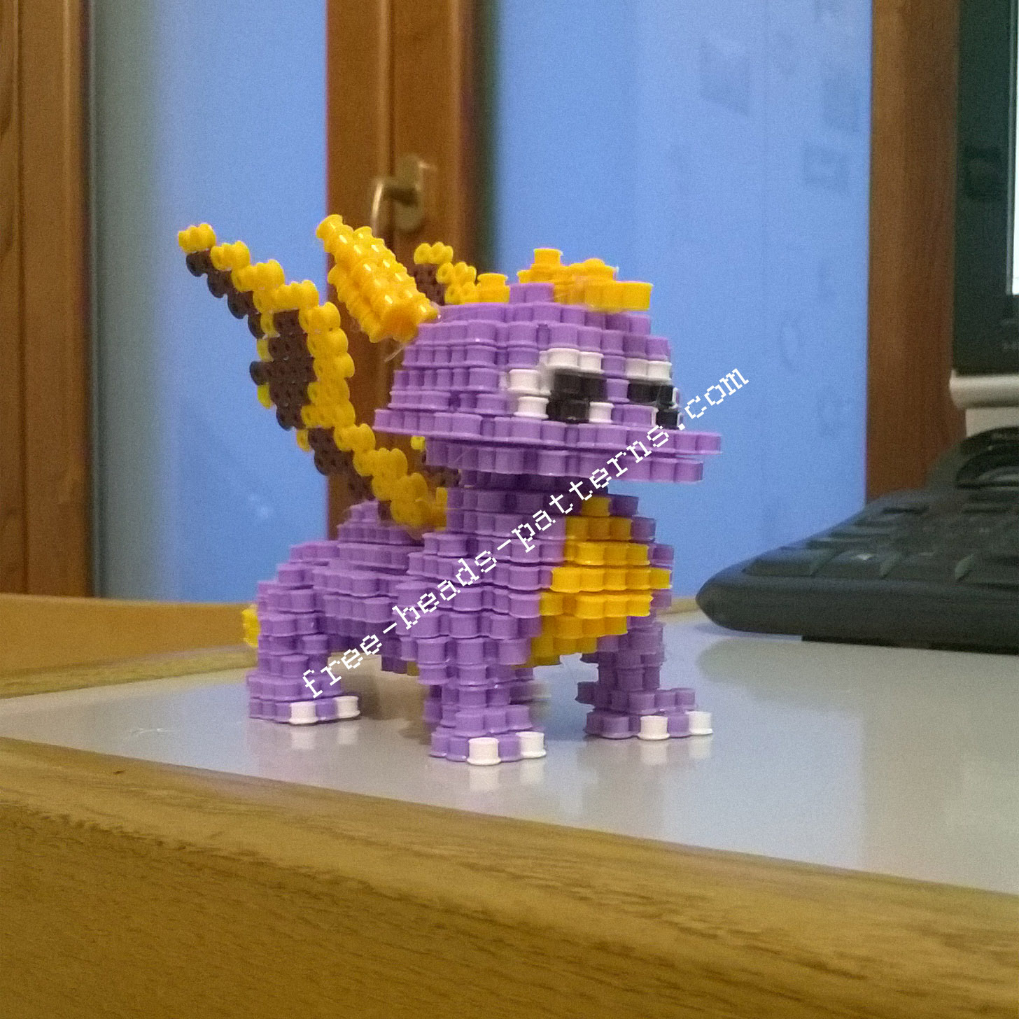 3D perler beads hama beads Spyro The Dragon PlayStation 1 (11)