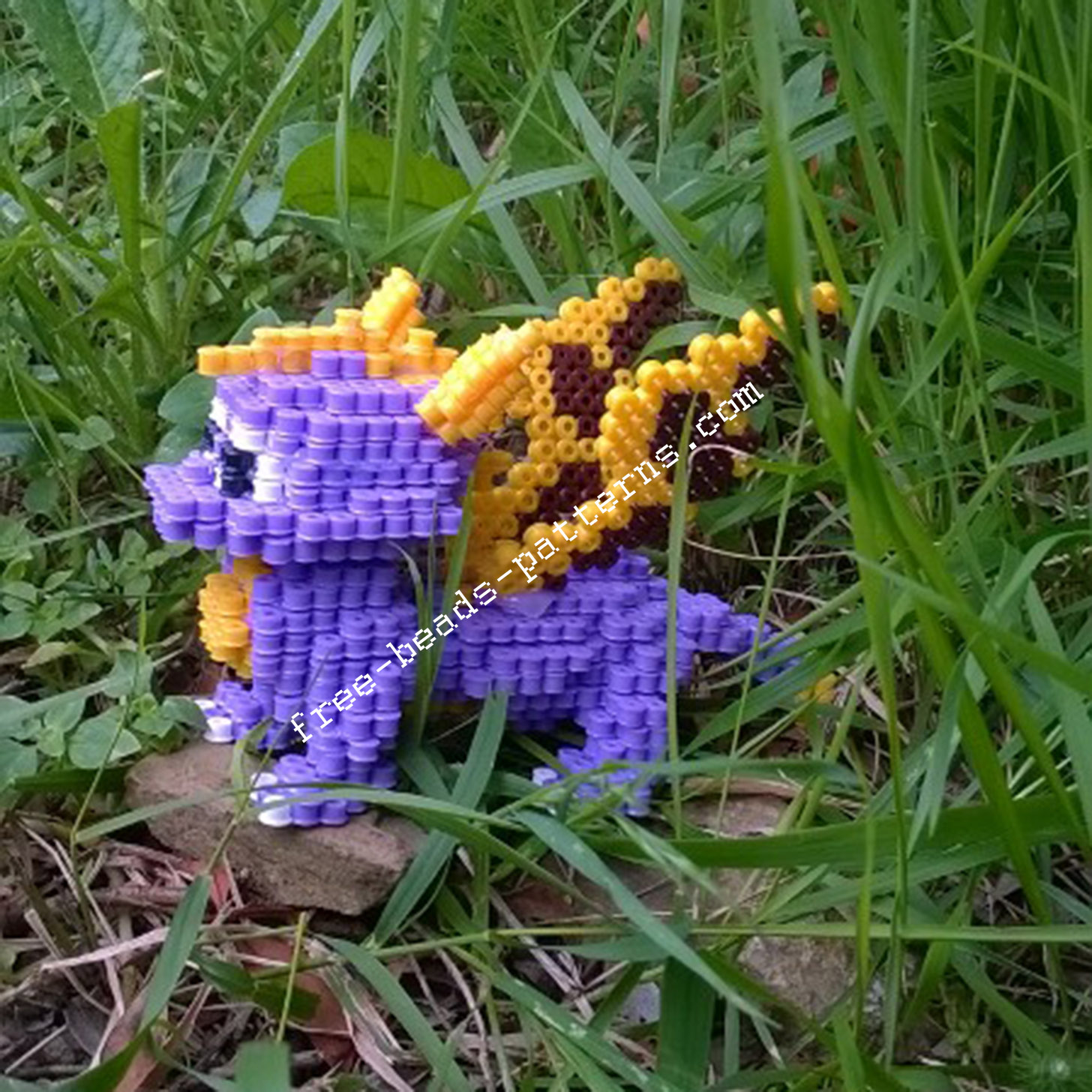 3D perler beads hama beads Spyro The Dragon PlayStation 1 (12)