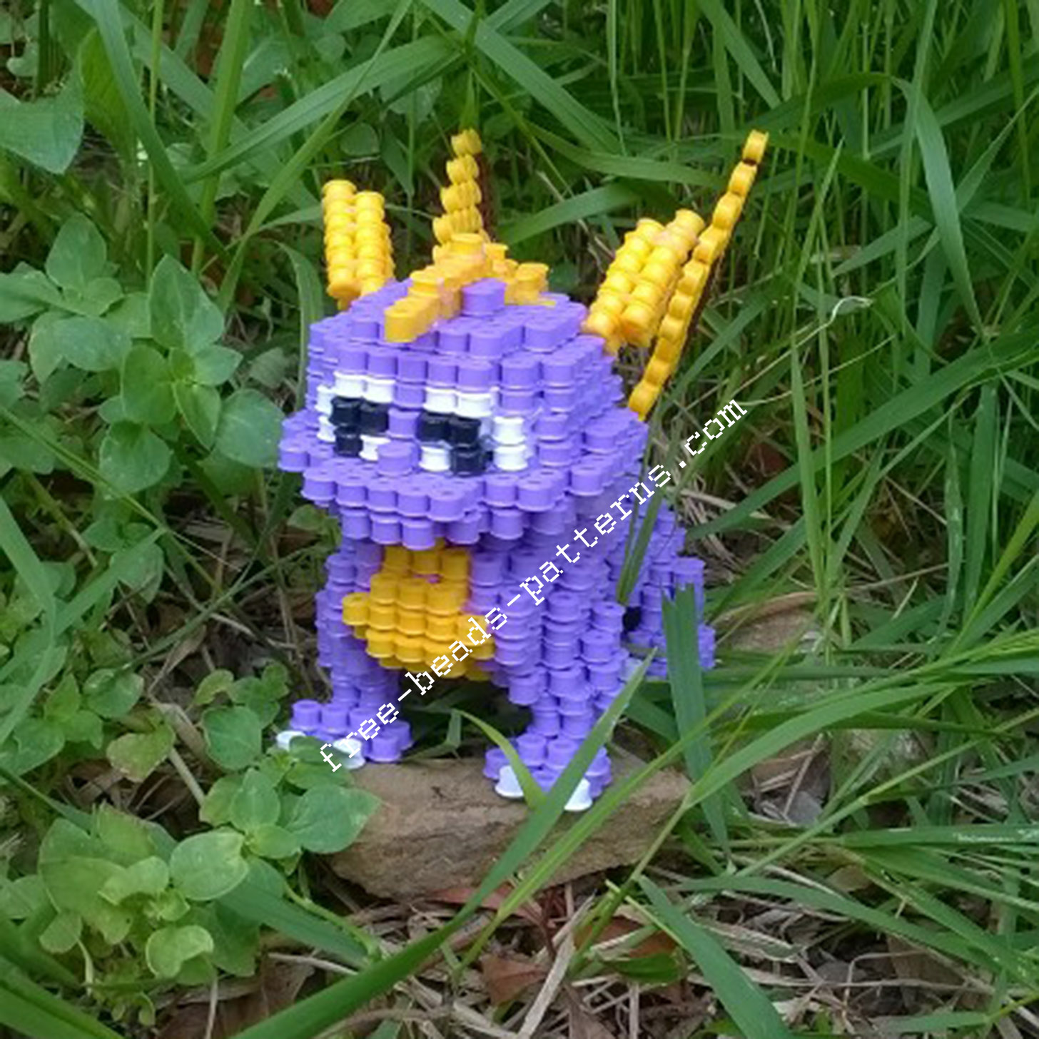 3D perler beads hama beads Spyro The Dragon PlayStation 1 (13)