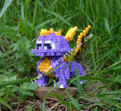 3D perler beads hama beads Spyro The Dragon PlayStation 1 (14)