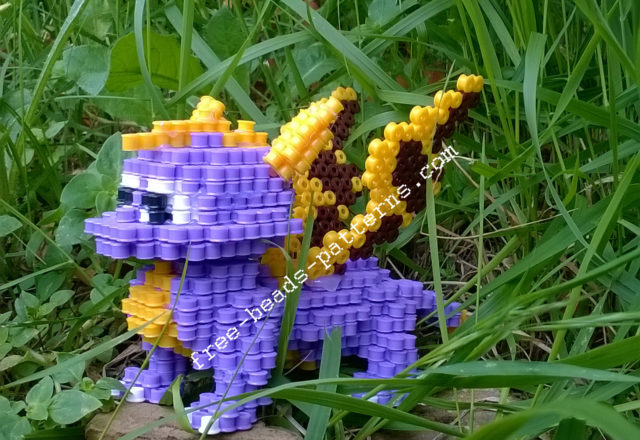 3D perler beads hama beads Spyro The Dragon PlayStation 1 (15)